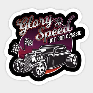 Glory and Speed - Hot Rod Coupe Sticker